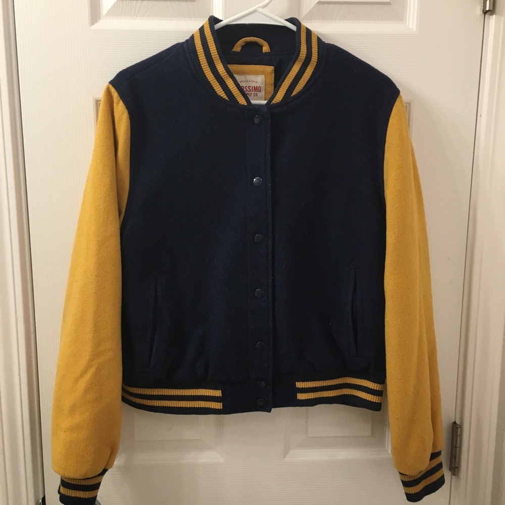 Blue and Yellow Varsity Sweater